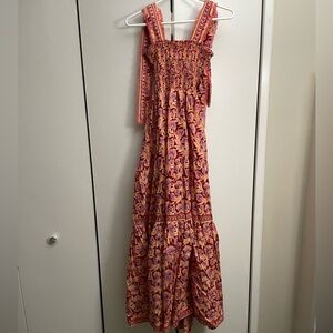 OMIKA Floral Pink Maxi Dress size XS
